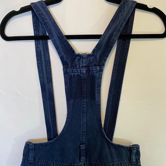 L.e.i Women's Vintage Y2K‎ 90's Suspender Overalls Cutoff Denim Romper - Picture 6 of 11